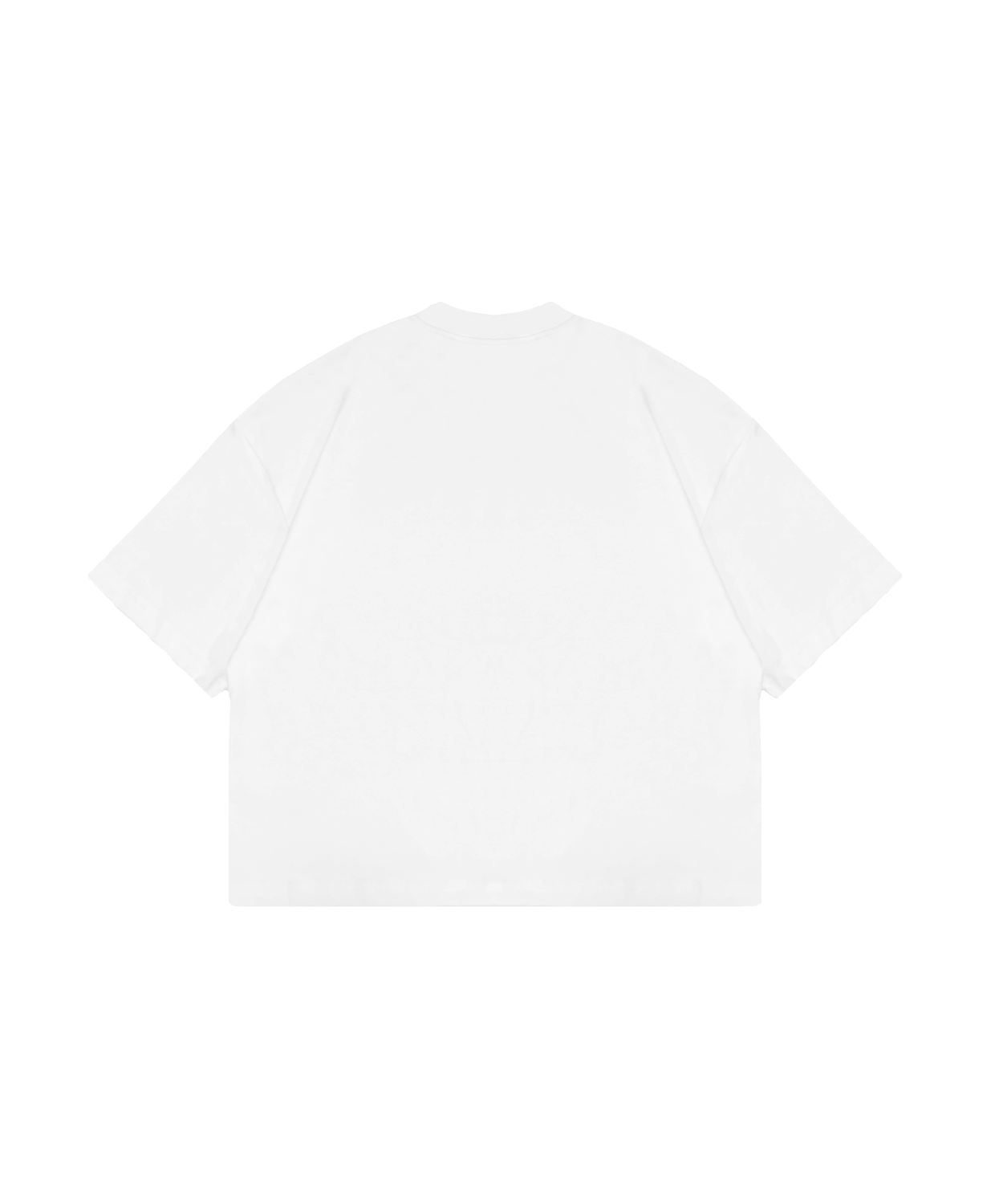 Cropped Oversized Tee V1- White