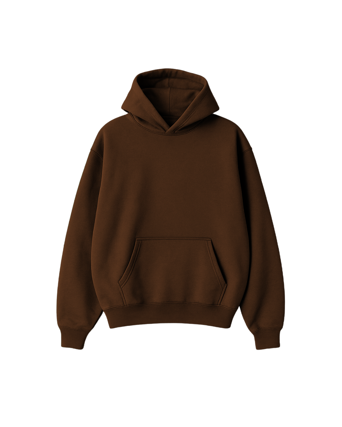 Regular Hoodie V1- Dark Brown