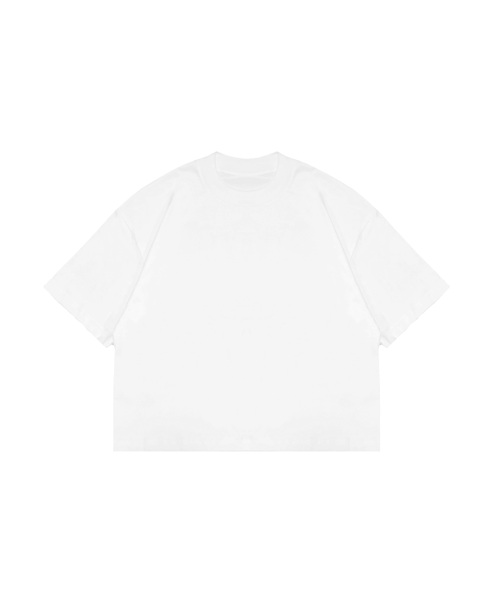 Cropped Oversized Tee V1- White